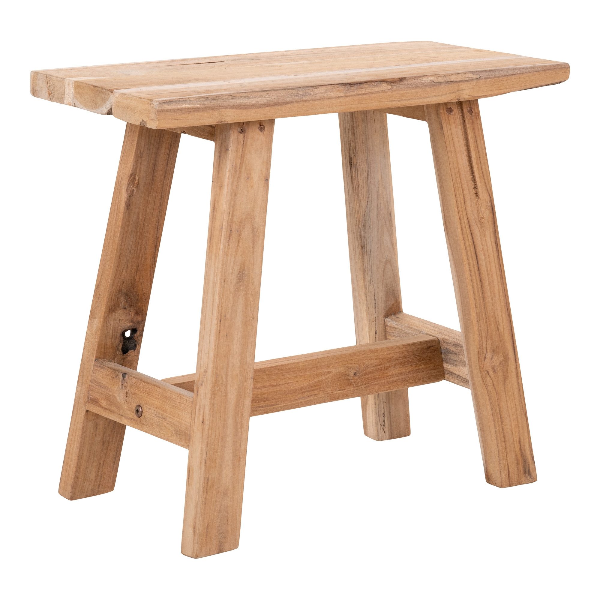 House Nordic Hocker in Braun, Teak günstig online kaufen