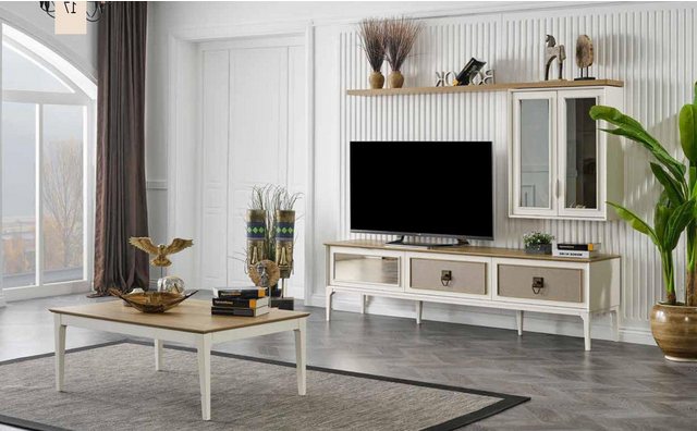 Xlmoebel Sofa Wohnzimmermöbel Set mit TV-Sideboard, Kommode und Couchtisch günstig online kaufen