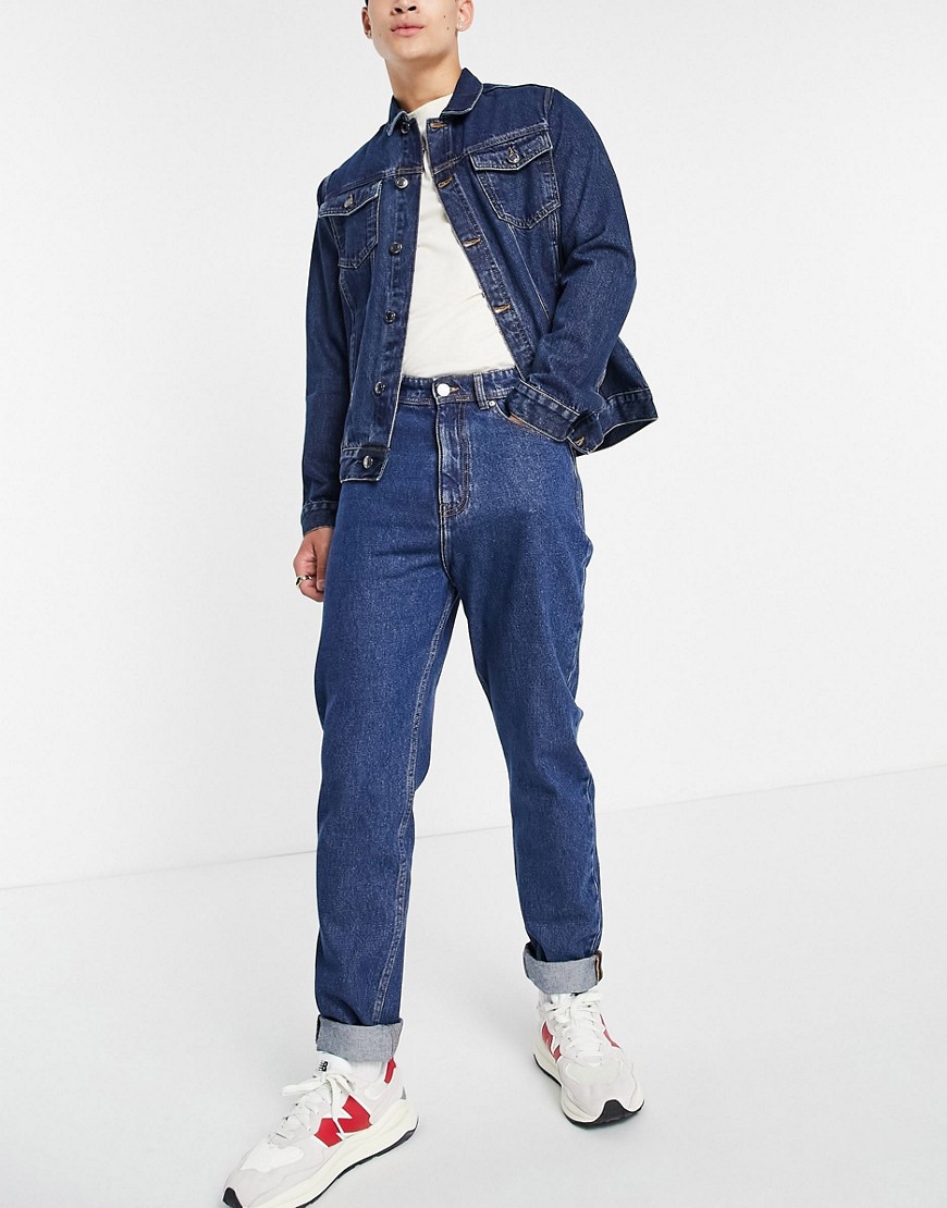 Don't Think Twice – Schmal geschnittene Jeansjacke in Dunkelblau günstig online kaufen