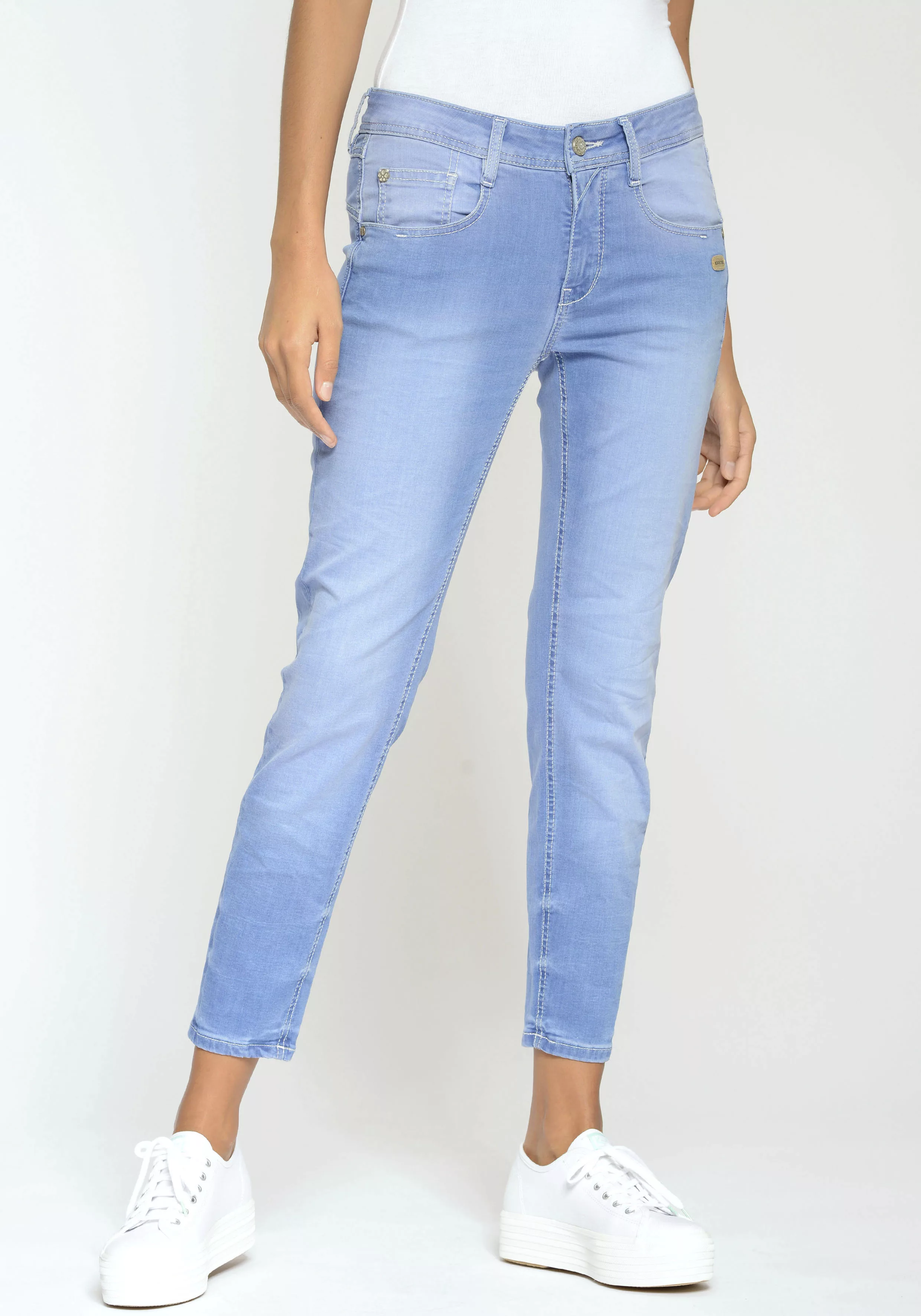GANG Relax-fit-Jeans "94Amelie cropped", mit doppelter Passe und doppelter, günstig online kaufen