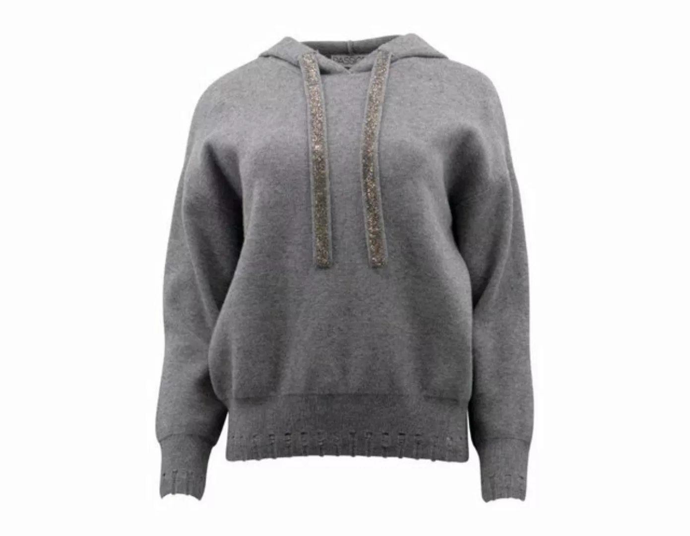 Passioni Kapuzenpullover Lässiger Kapuzenpullover mit Lochdetails günstig online kaufen