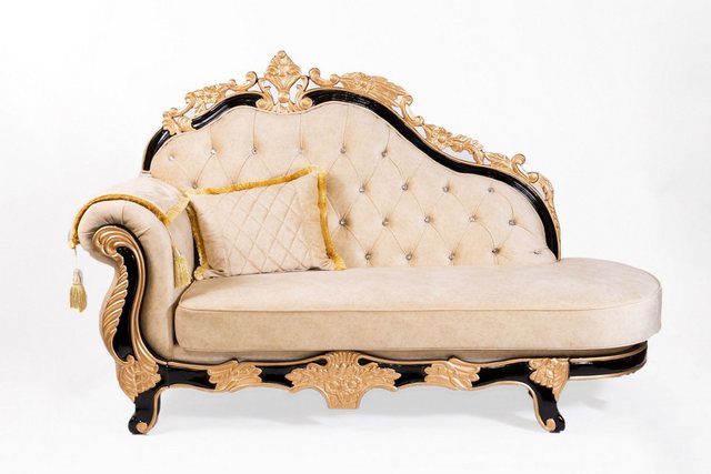 Xlmoebel Chaiselongue Traditionelle Chesterfield-Sofa im Barockstil 3-teili günstig online kaufen