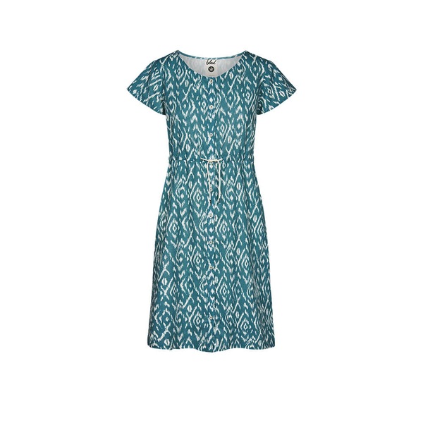 Ikatty Leinen Kleid Damen Blau günstig online kaufen