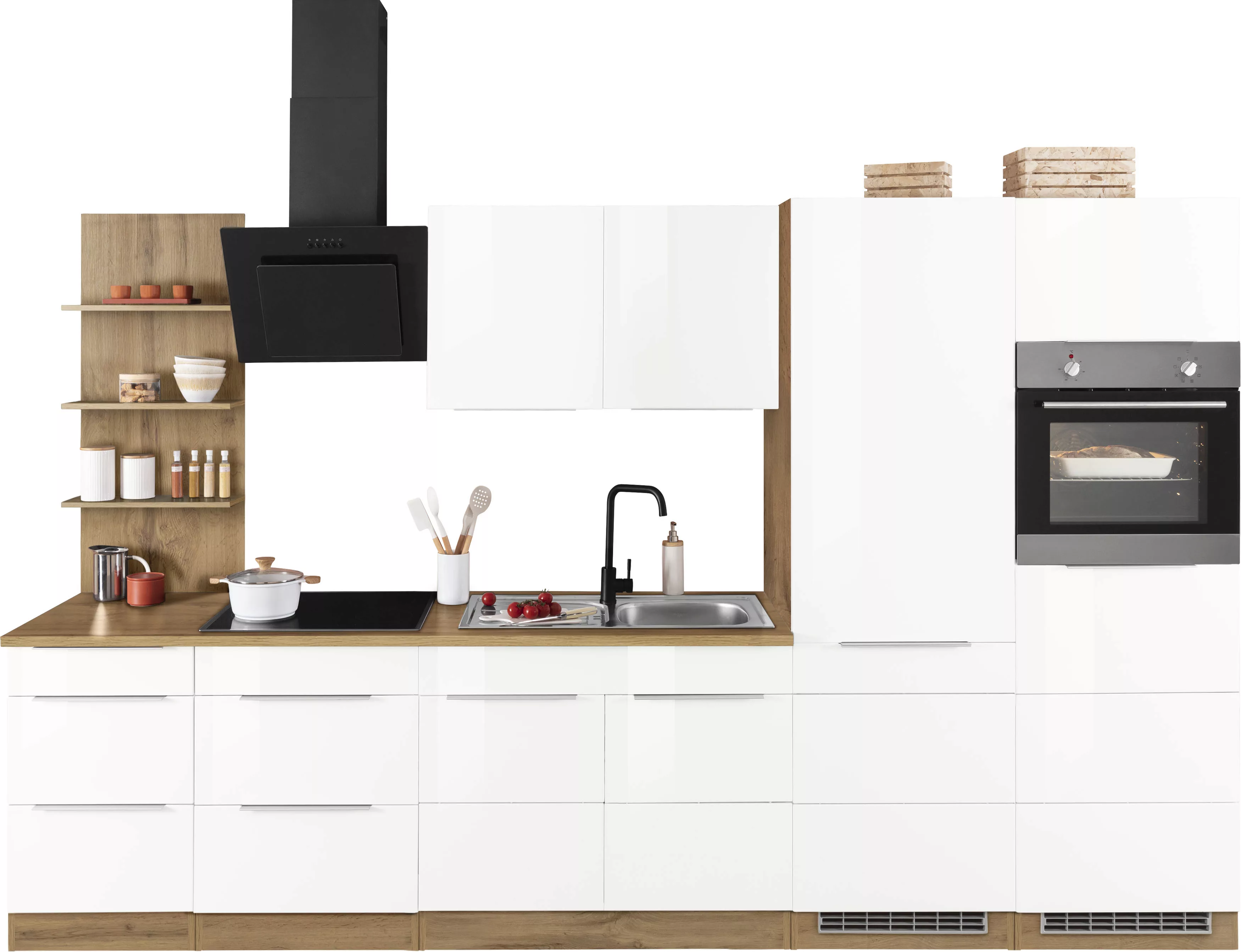 KOCHSTATION Küchenzeile »KS-Brindisi Breite 330 cm«, wahlweise mit E-Geräte günstig online kaufen
