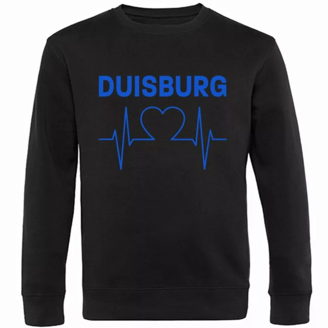 multifanshop Sweatshirt Duisburg - Herzschlag - Pullover günstig online kaufen