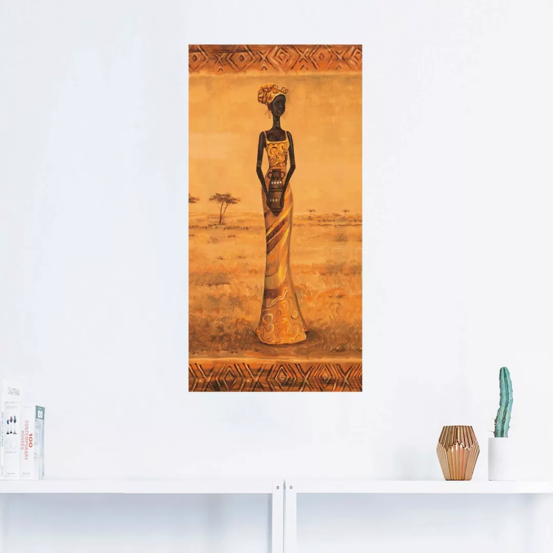 Artland Wandbild "Afrikanische Eleganz II", Frau, (1 St.), als Leinwandbild günstig online kaufen