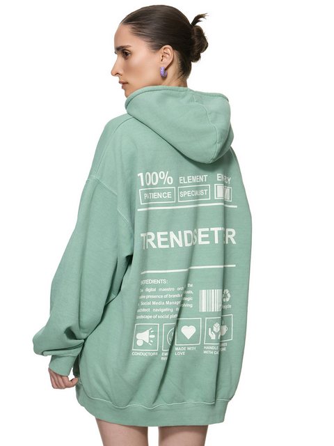 Worldclassca Hoodie Worldclassca Oversized TRENDSETTER Print Hoodie Kapuzen günstig online kaufen