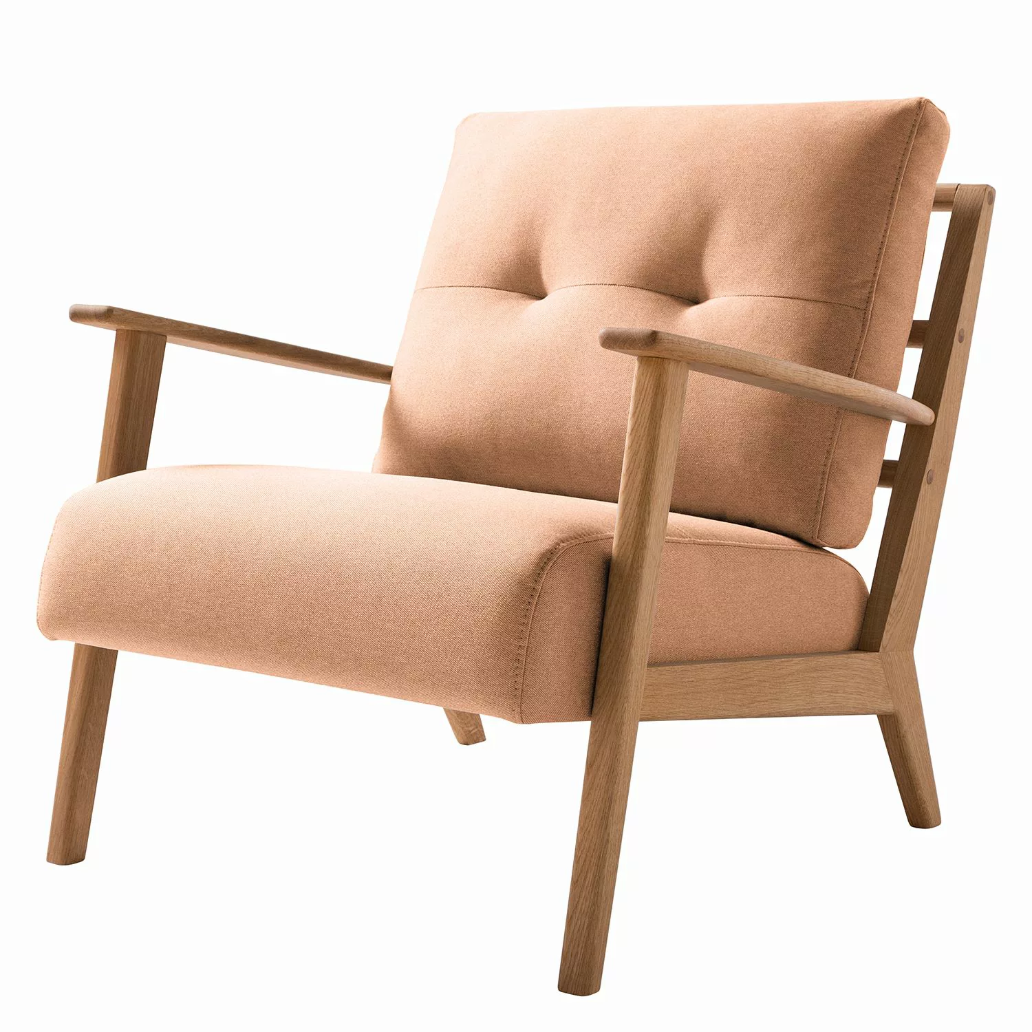 home24 Studio Copenhagen Sessel Timon I Pink Webstoff 83x80x76 cm (BxHxT) günstig online kaufen