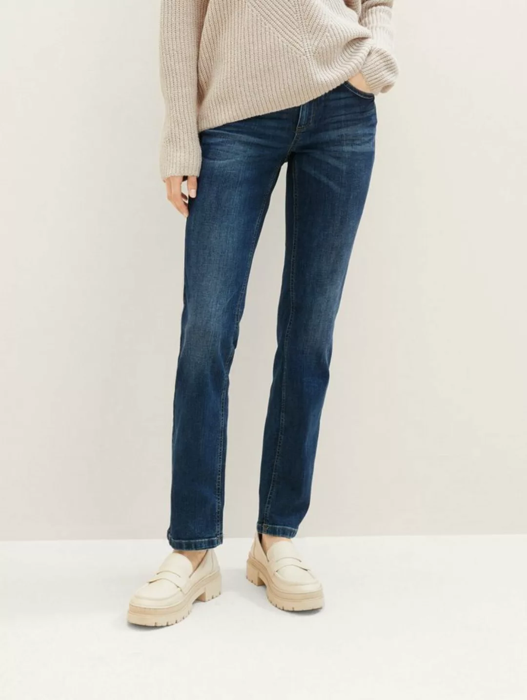 TOM TAILOR Straight-Jeans Alexa Straight in 5-Pocket-Form günstig online kaufen