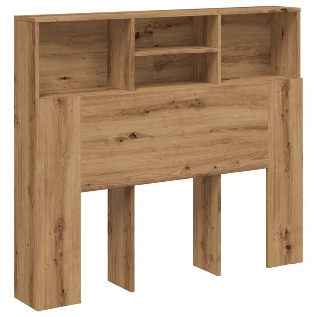 vidaXL Fächerschrank Bett-Kopfteil mit Ablagen Artisan-Eiche 120x19x103,5 c günstig online kaufen