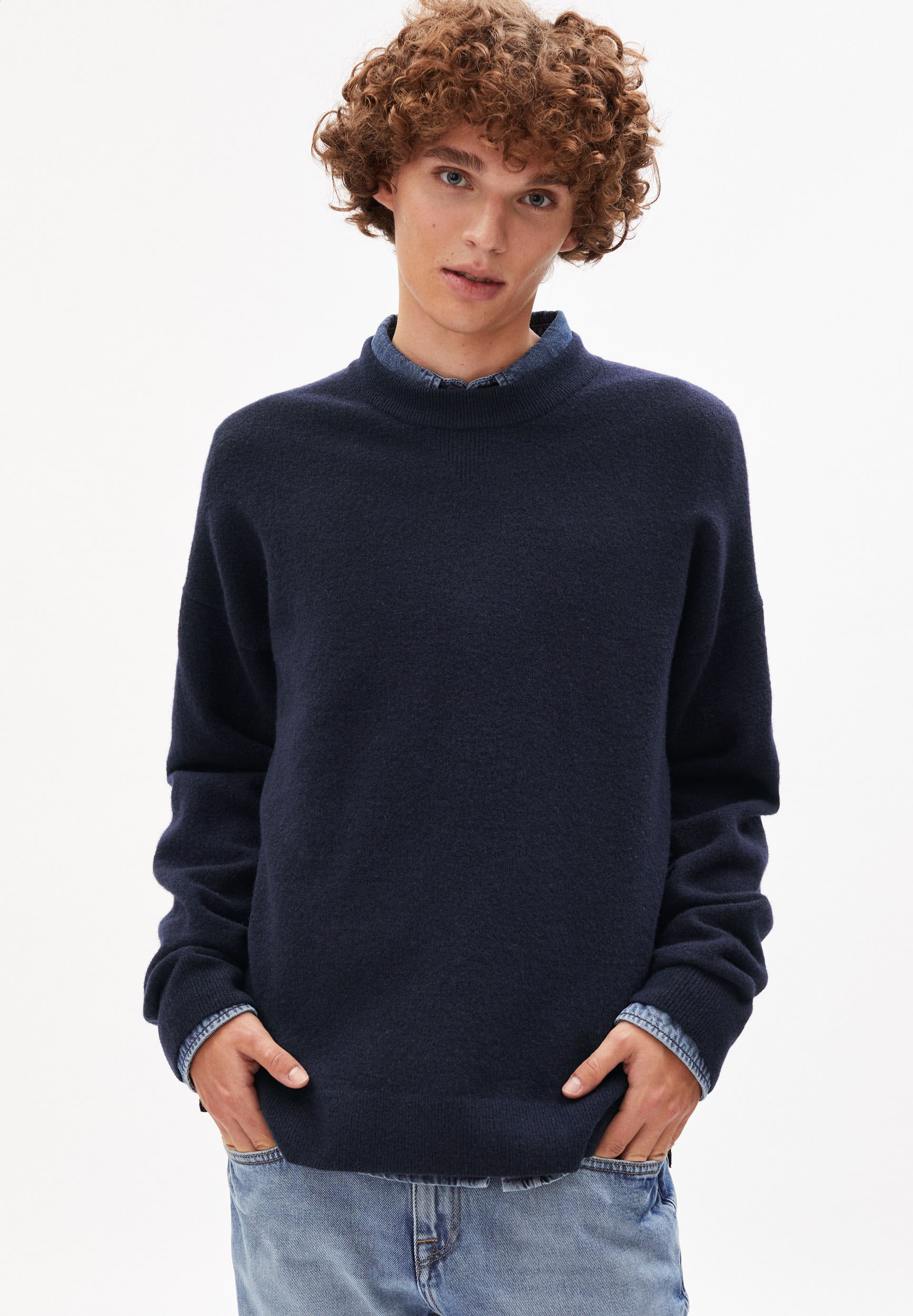 Strickpullover LOAAN RECYCLED WOOL in depth navy von ARMEDANGELS günstig online kaufen