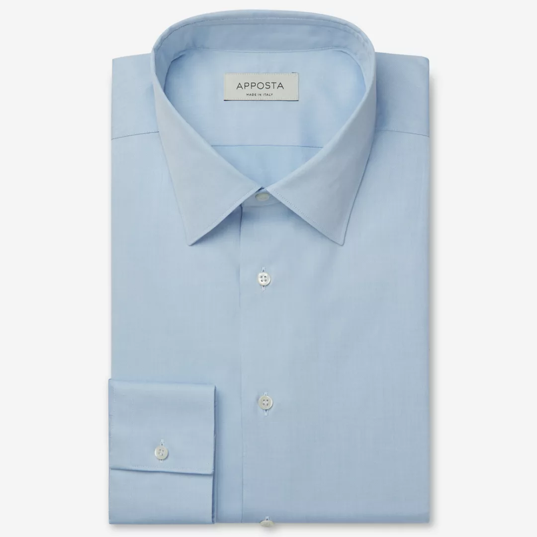 Hemd  einfarbig  blau-grün 100% reine baumwolle pinpoint doppelt gezwirnt, günstig online kaufen