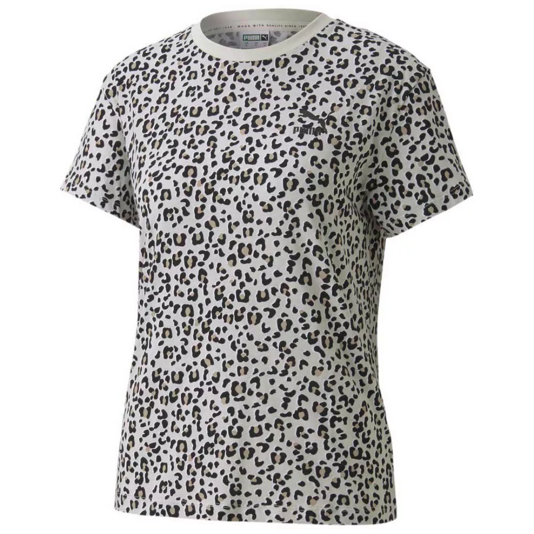 Puma Select Classics All Over Print Logo Kurzärmeliges T-shirt XS Vaporous günstig online kaufen