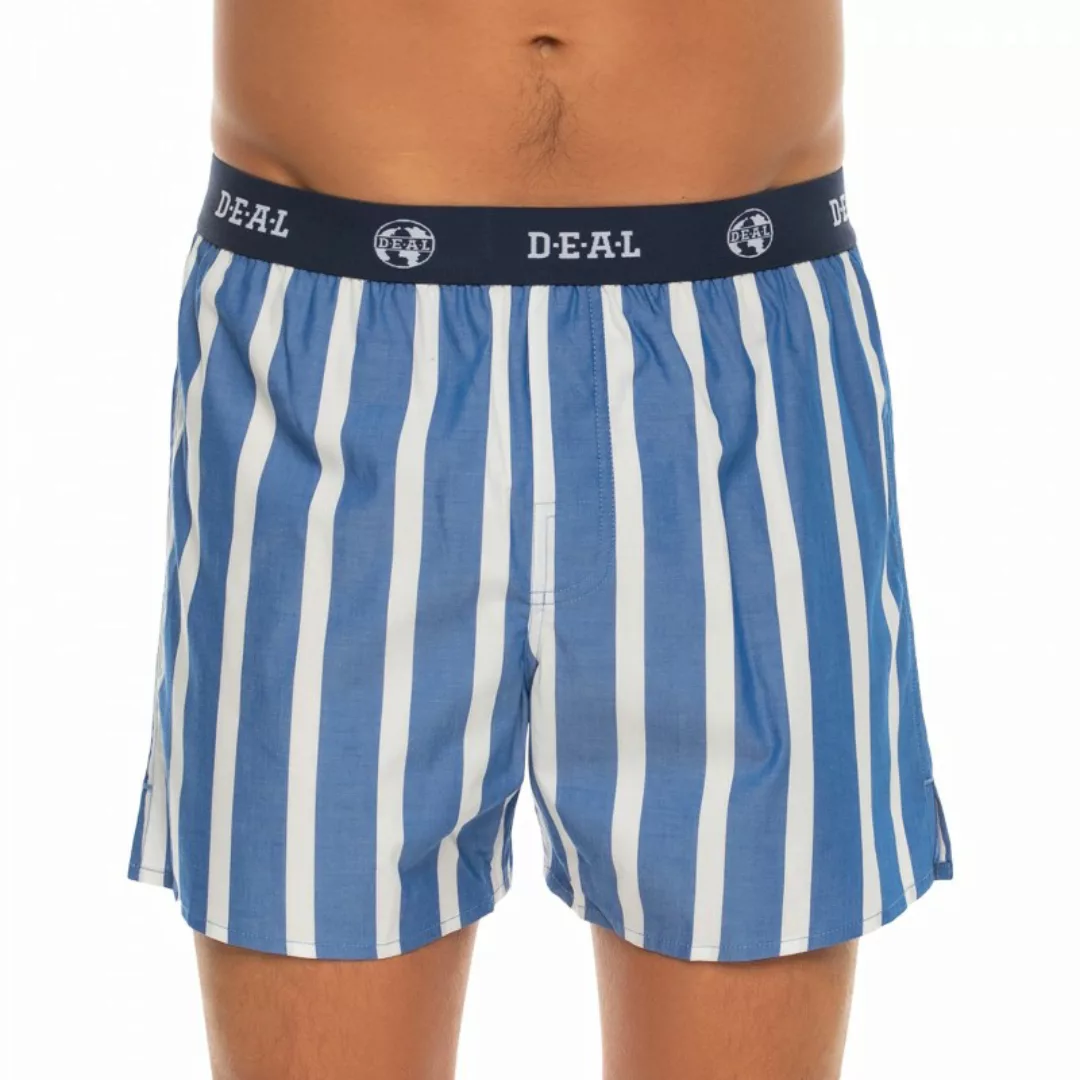 D.E.A.L International Boxershorts Blau & Weiß gestreift günstig online kaufen