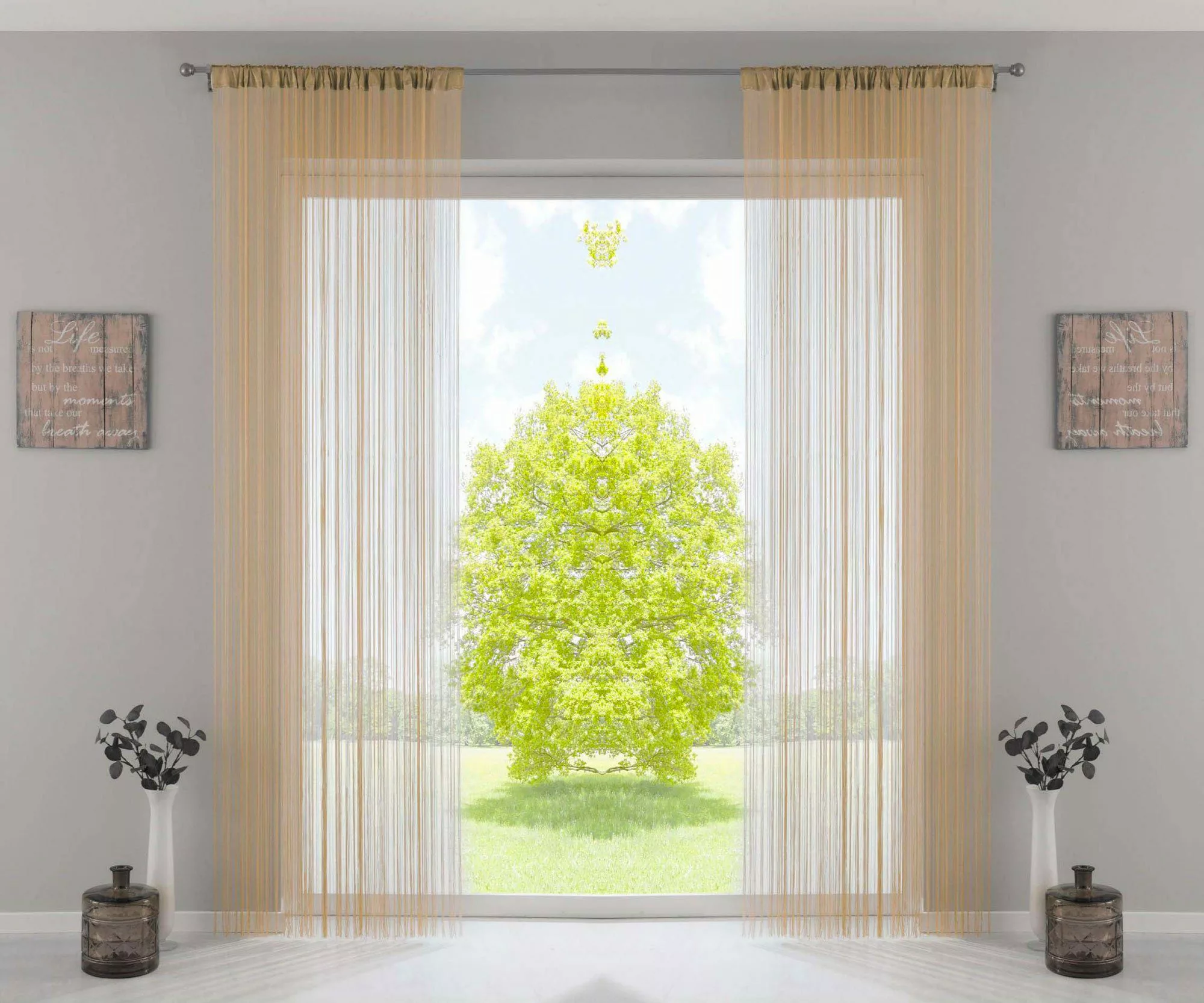 Gardinenbox Gardine, Kräuselband (2 St), transparent, günstig online kaufen