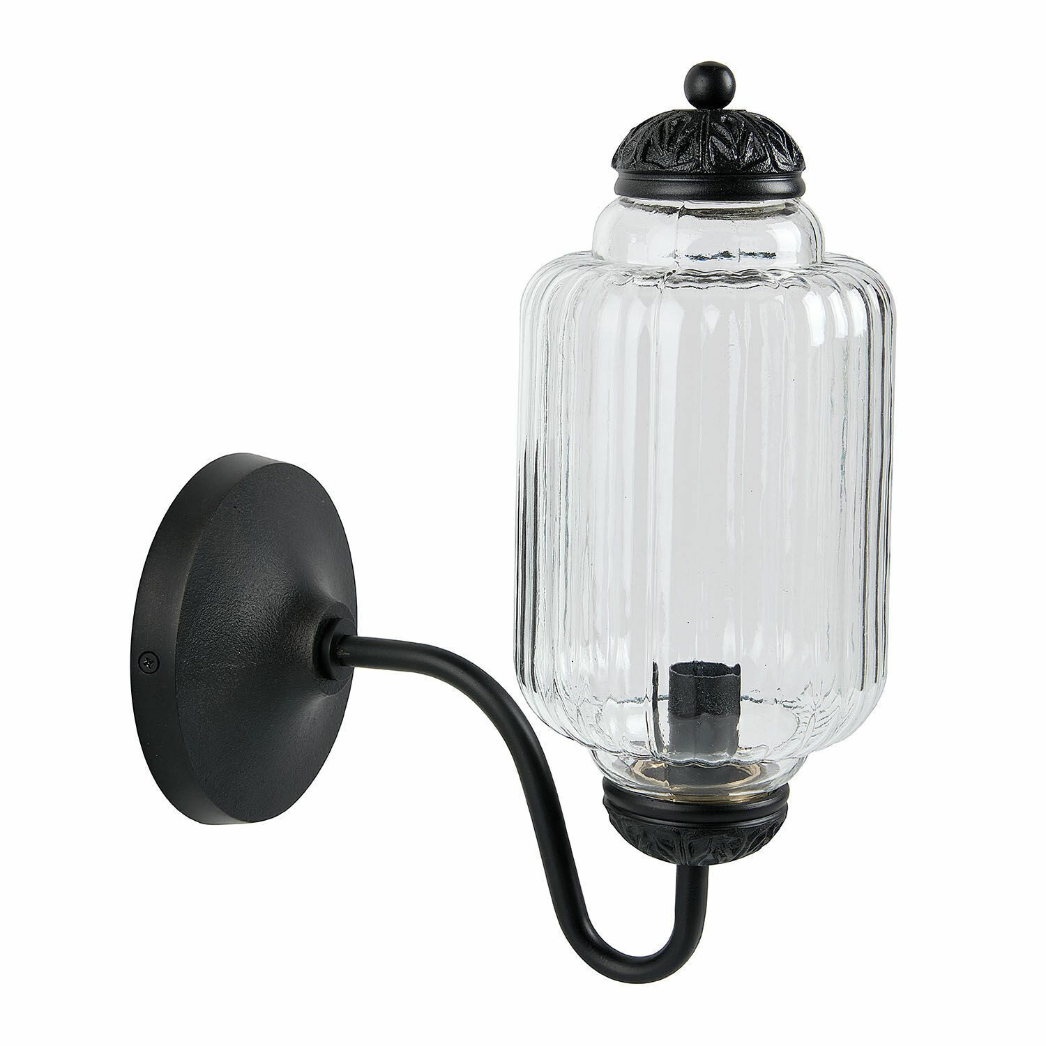 Mirabeau Wandleuchte Wandlampe Yovarin antikschwarz günstig online kaufen