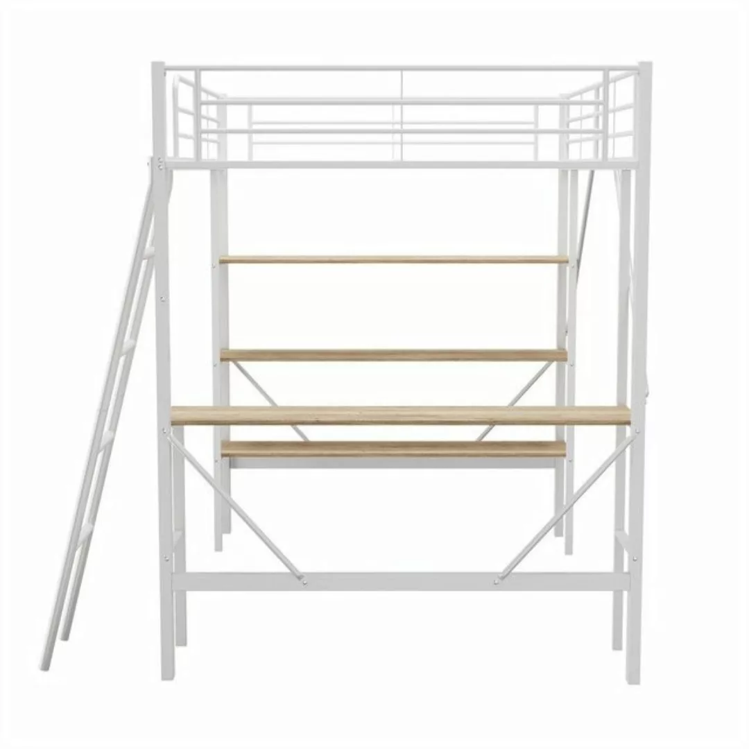 YVMOOEC Metallbett 90x200cm Bettgestell Metallbett (Eisenbett Hochbett für günstig online kaufen