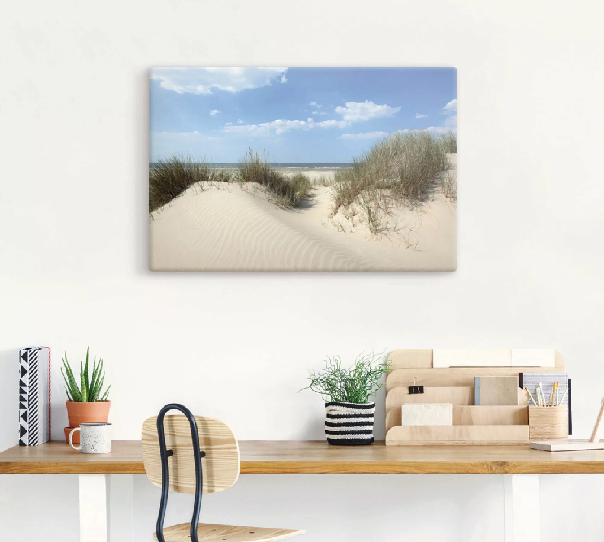 Artland Wandbild »Düne mit Meeresblick«, Strand, (1 St.), als Alubild, Outd günstig online kaufen