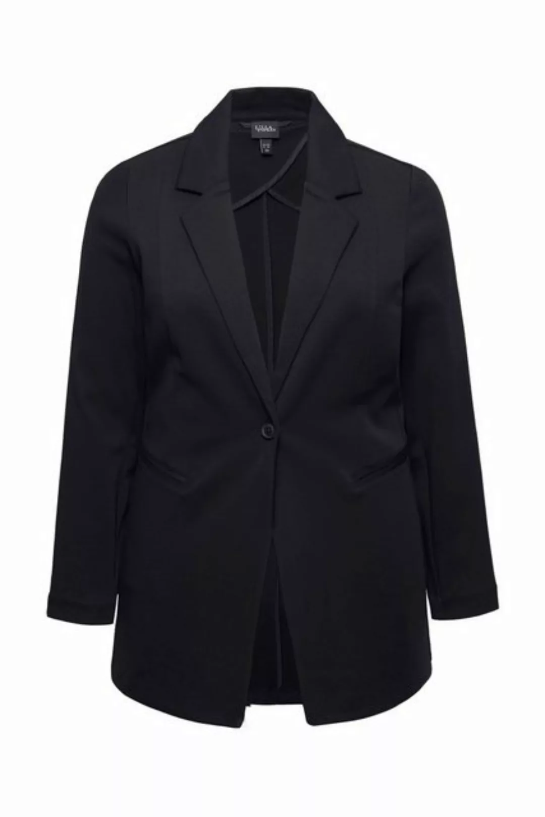 Ulla Popken Jerseyblazer Blazer Punto di Roma A-Linie Reverskragen Stretch günstig online kaufen