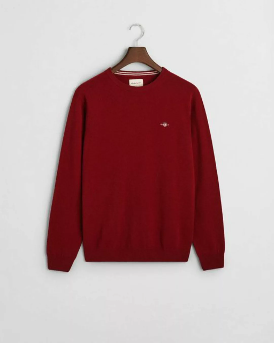 Gant Strickpullover SUPERFINE LAMBSWOOL C-NECK, PLUMPED RED günstig online kaufen