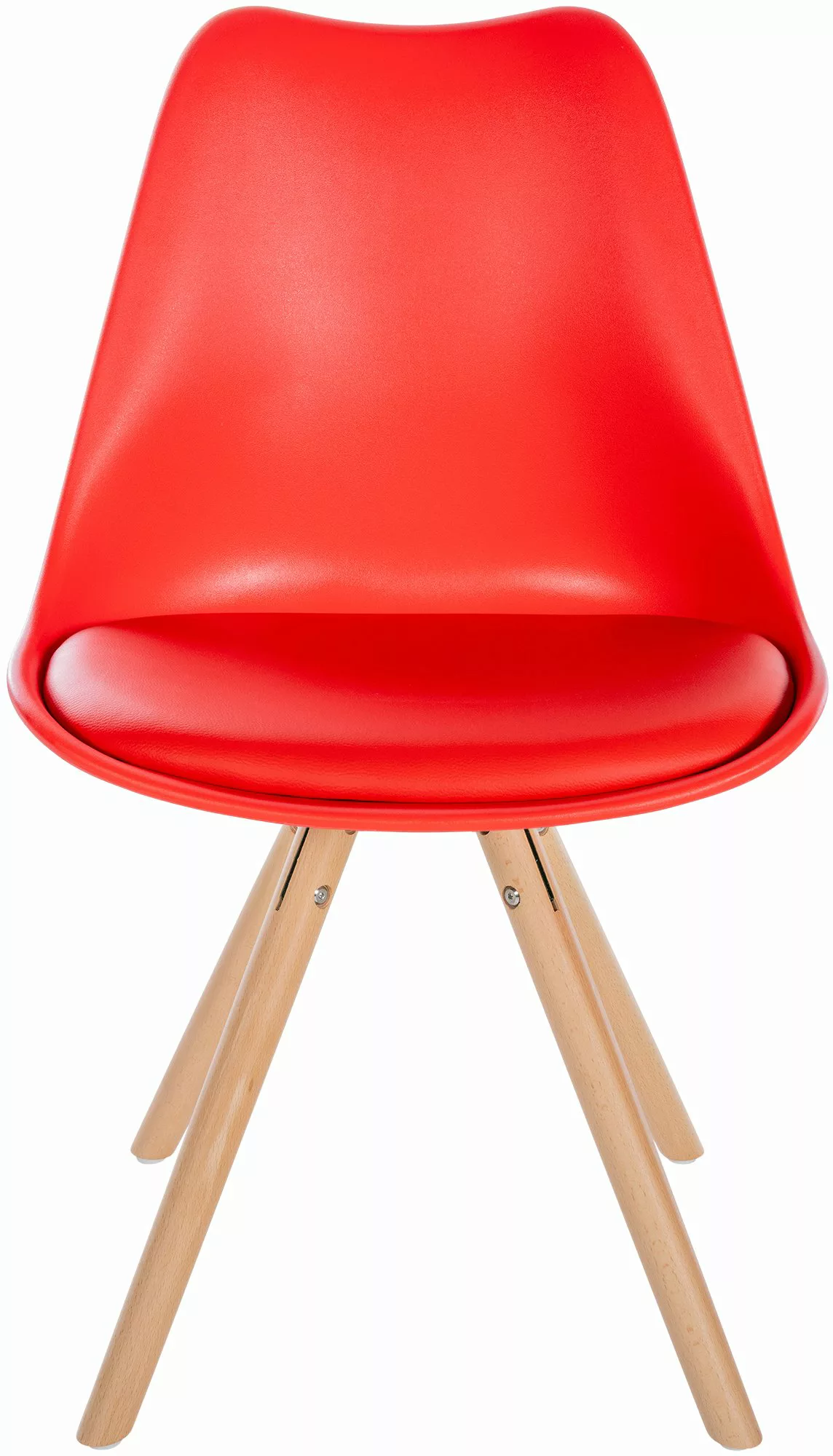 Stuhl Sofia Kunststoff Rund Rot günstig online kaufen