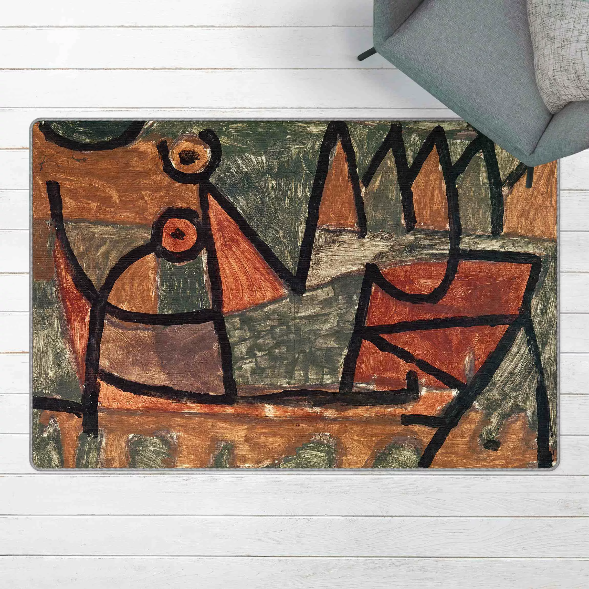 Teppich Paul Klee - Bootsfahrt günstig online kaufen