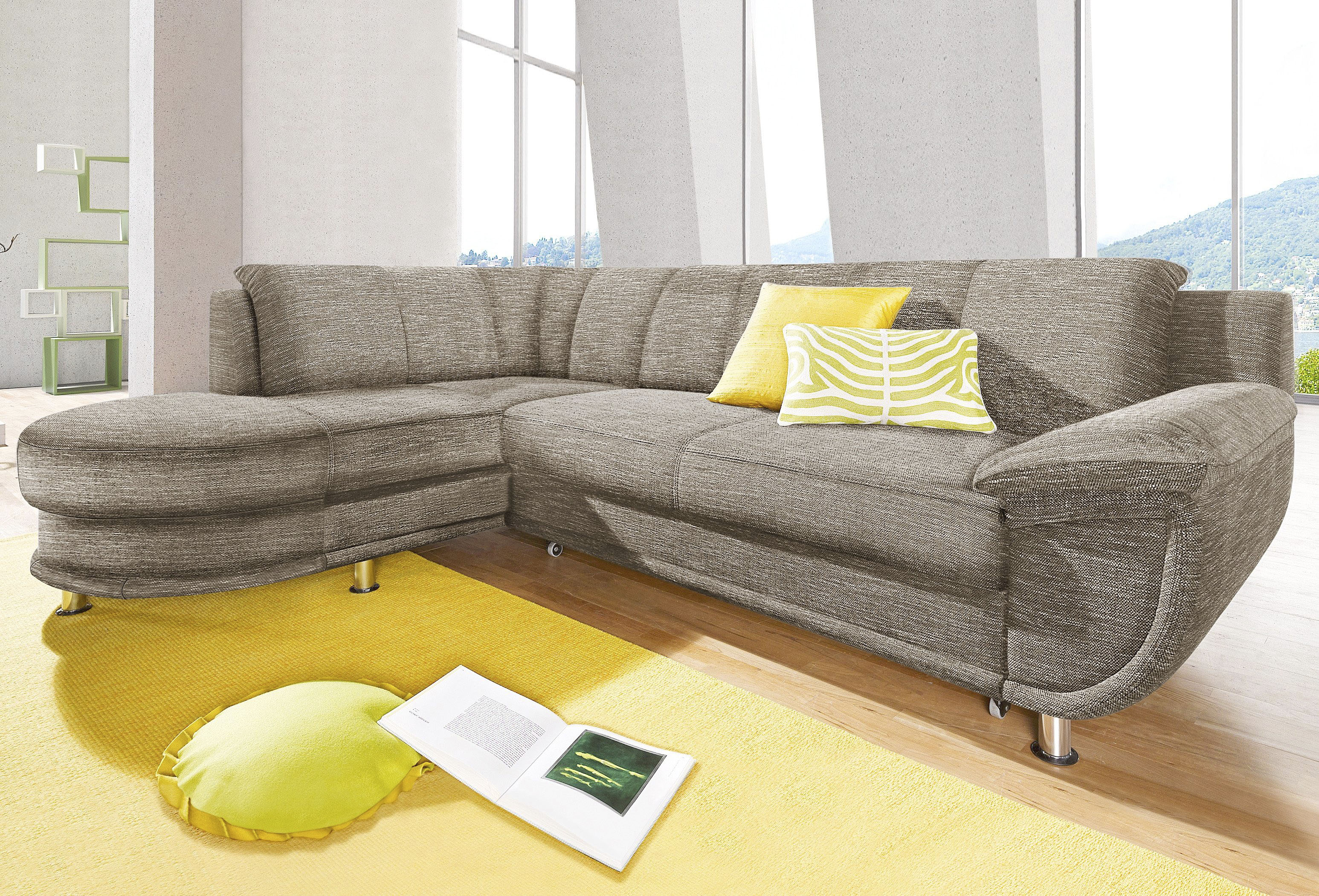 TRENDMANUFAKTUR Ecksofa »Rondo, zeitlos und elegant, bequem, L-Form«, wahlw günstig online kaufen