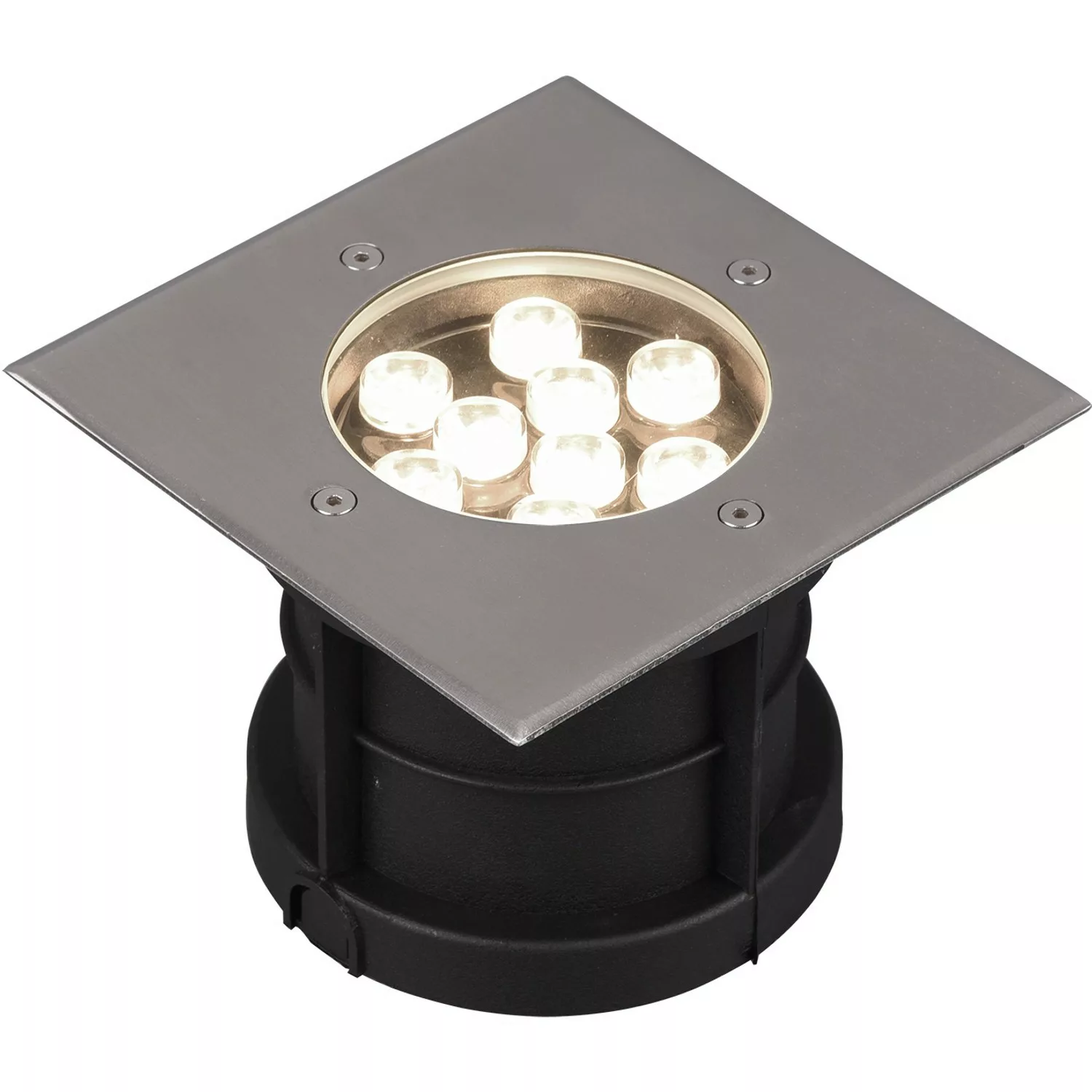 Trio LED-Einbauleuchten Belaja 120 mm x 165 mm x 165 mm Nickel matt quadrat günstig online kaufen