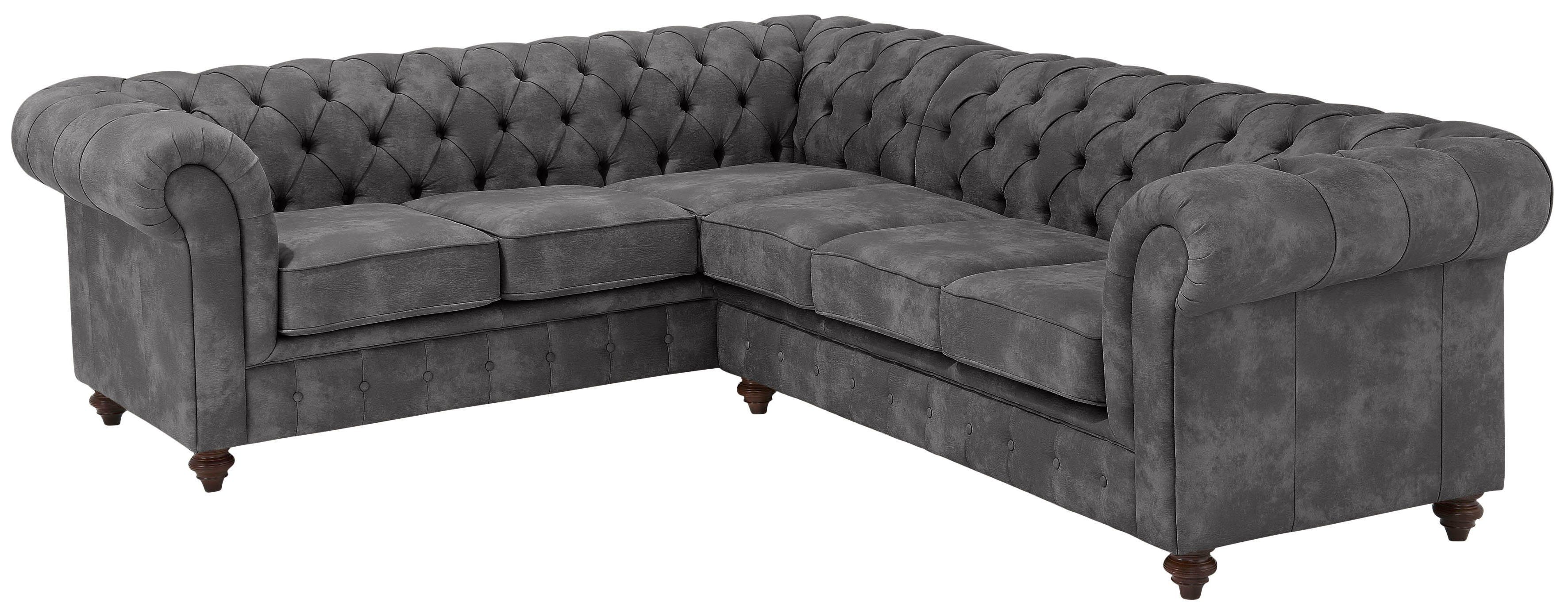 Home affaire Chesterfield-Sofa Chesterfield Ecksofa, auch günstig online kaufen