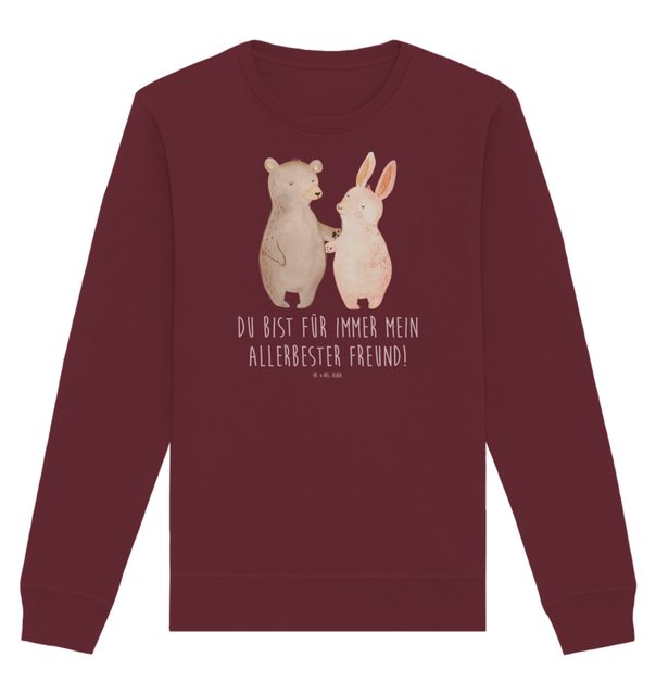 Mr. & Mrs. Panda Longpullover Größe XL Bär und Hase Umarmen - Burgundy - Ge günstig online kaufen