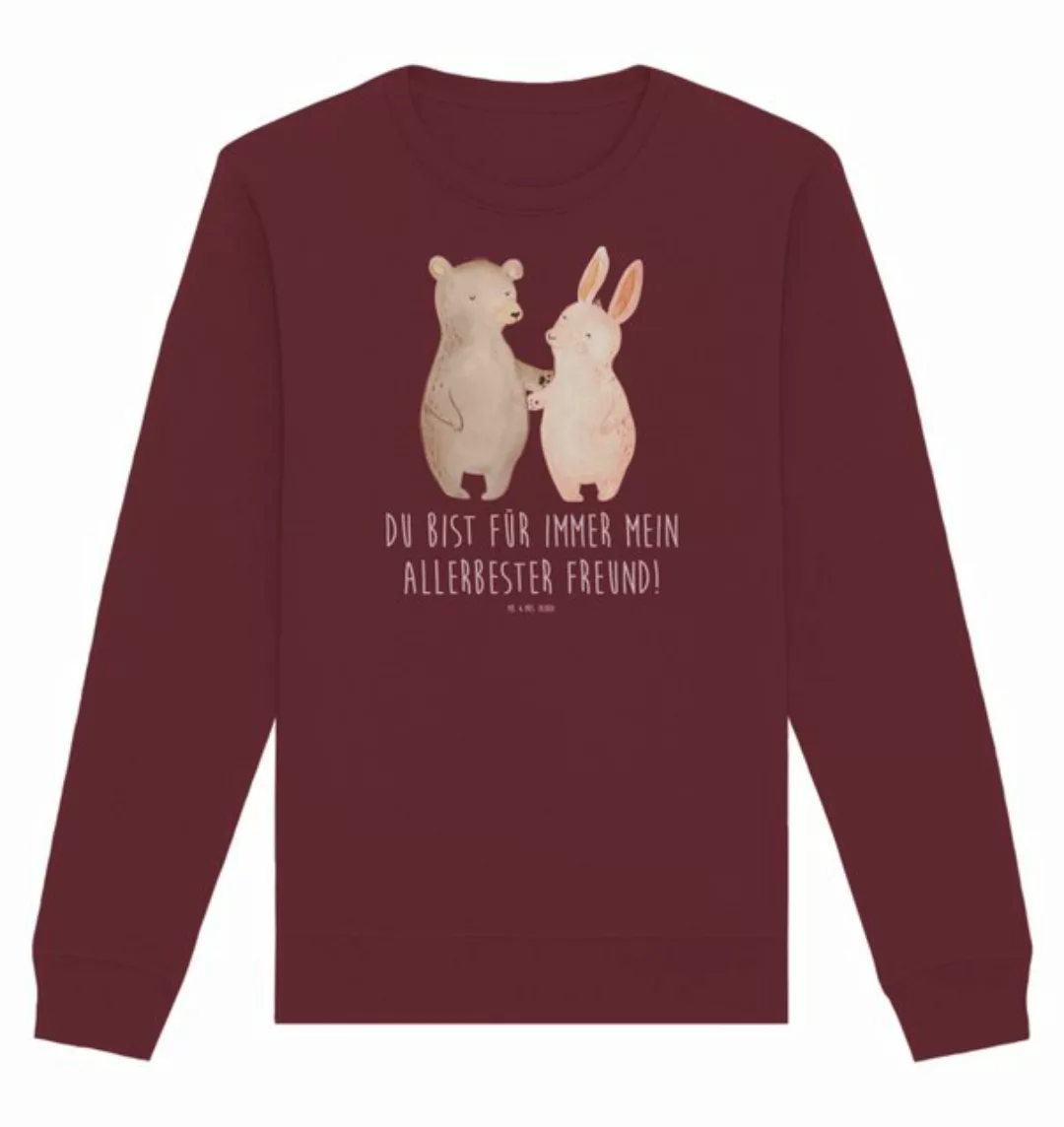 Mr. & Mrs. Panda Longpullover Bär und Hase Umarmen Größe L - Burgundy - Ges günstig online kaufen