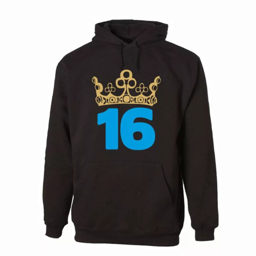 G-graphics Hoodie 16 – mit Krone zum 16ten Geburtstag mit trendigem Frontpr günstig online kaufen