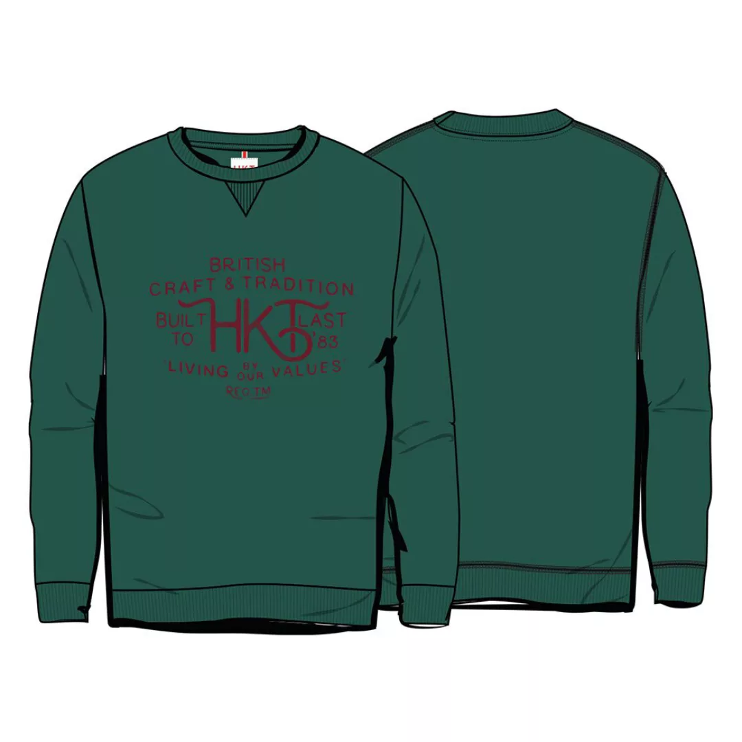 Hackett Craft Crew Neck Sweatshirt L Dark Green günstig online kaufen