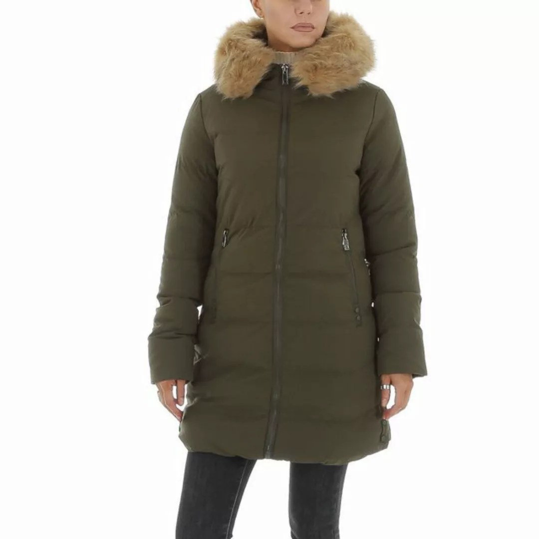 Ital-Design Winterjacke Damen Freizeit (87256337) Kapuze Gefüttert Winterja günstig online kaufen