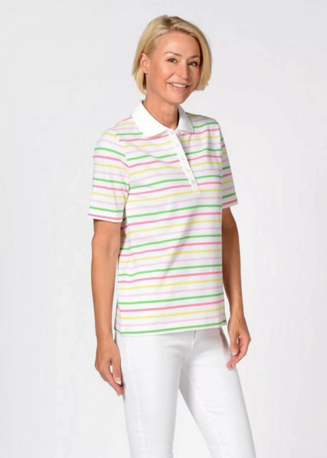 Clarina Sweatshirt Polo-Shirt, 1/2 Arm, Streifen günstig online kaufen