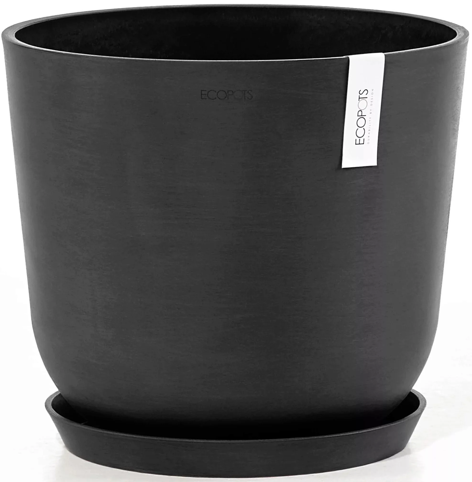 ECOPOTS Blumentopf "Oslo 35 + Wassersystem Dunkelgrau", für innen und außen günstig online kaufen