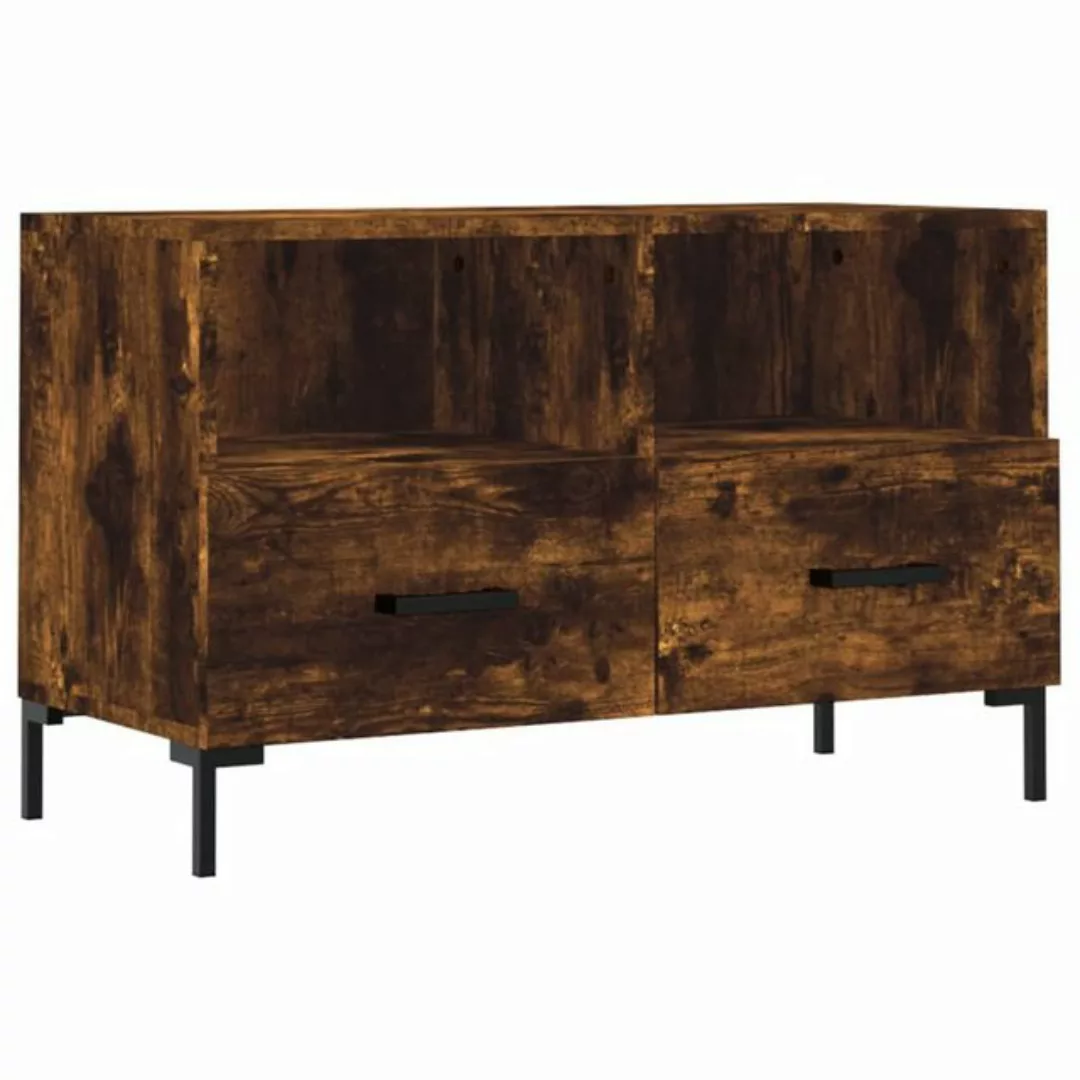 furnicato TV-Schrank Räuchereiche 80x36x50 cm Holzwerkstoff (1-St) günstig online kaufen