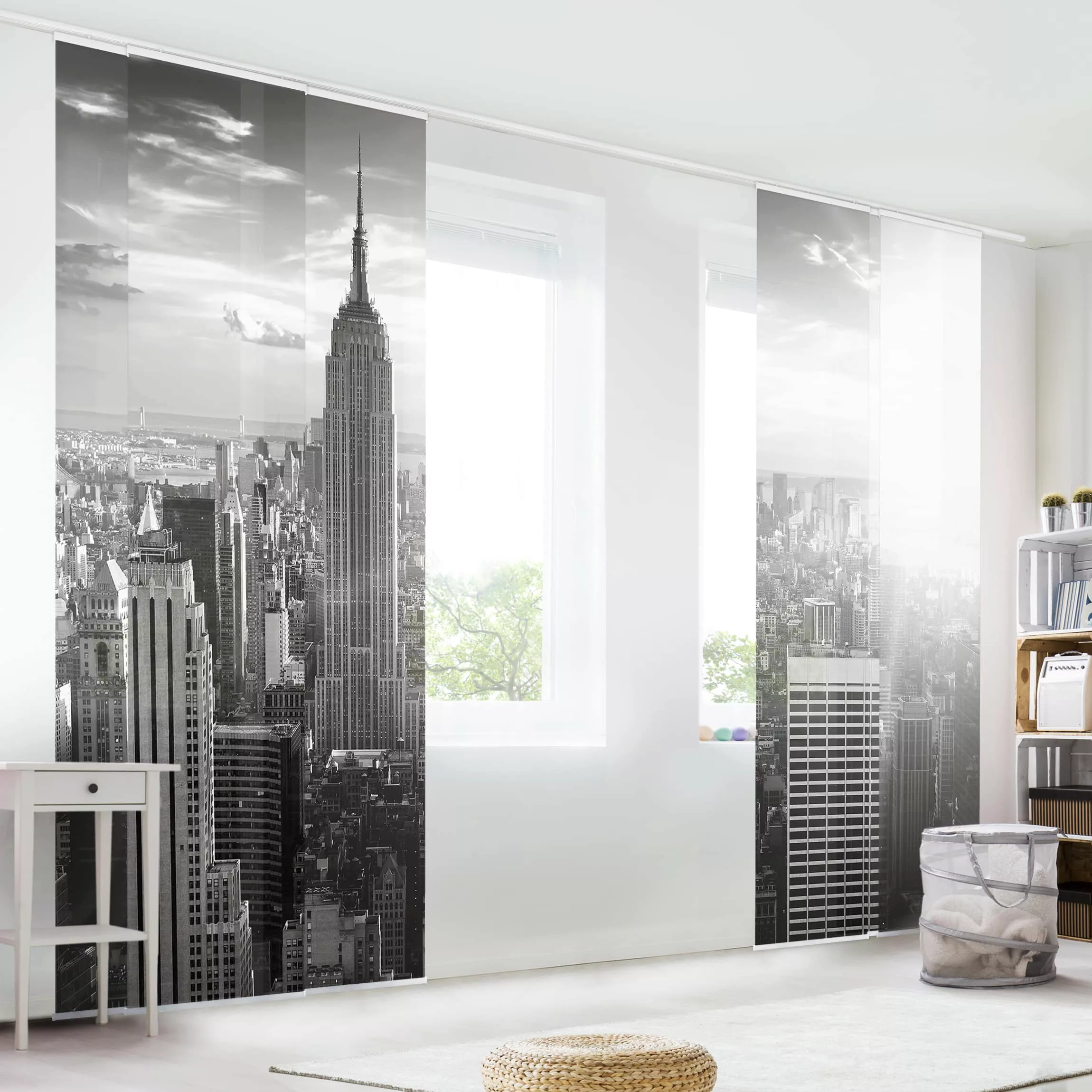 Schiebegardinen Set Architektur & Skyline Manhattan Skyline günstig online kaufen