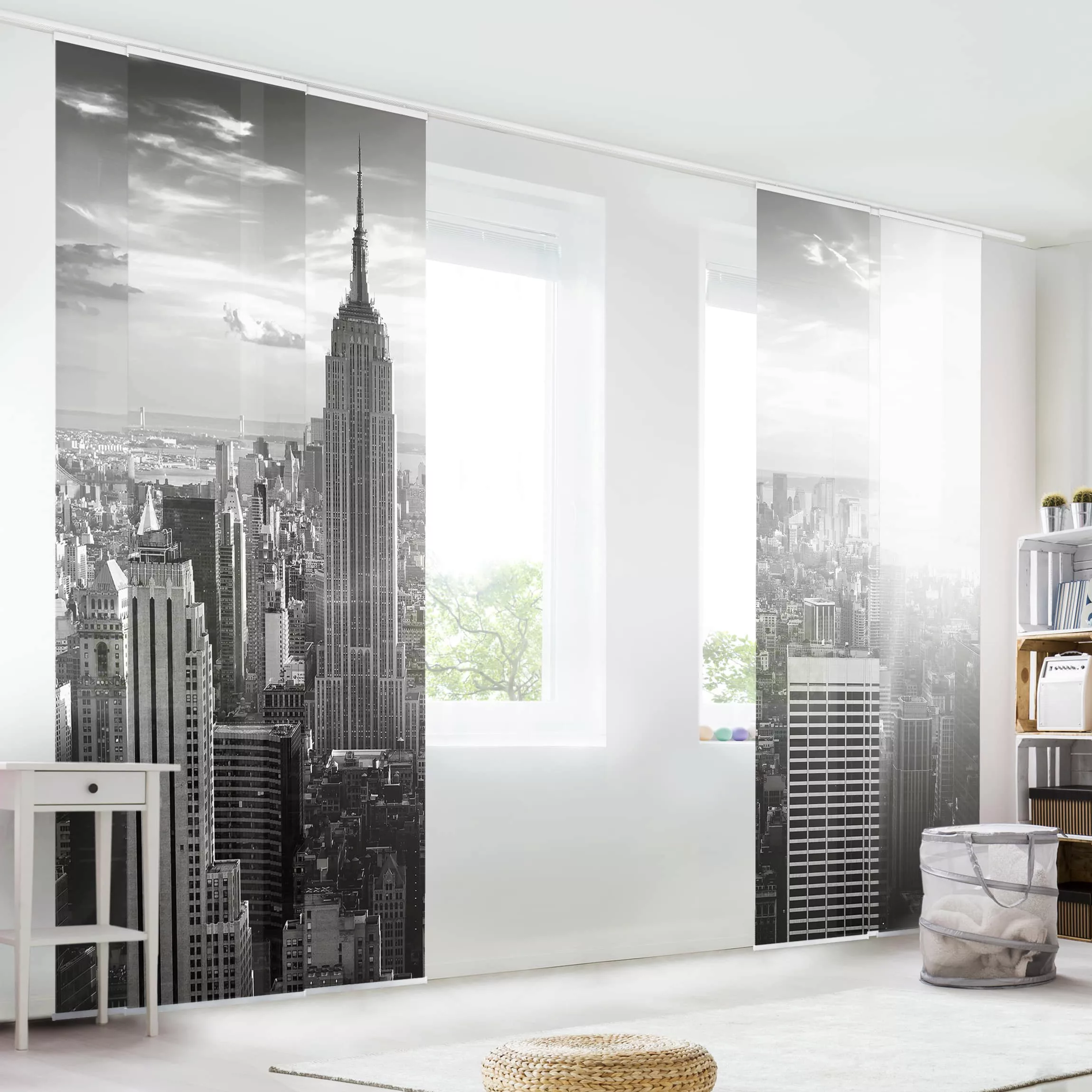 Schiebegardine Set Manhattan Skyline günstig online kaufen