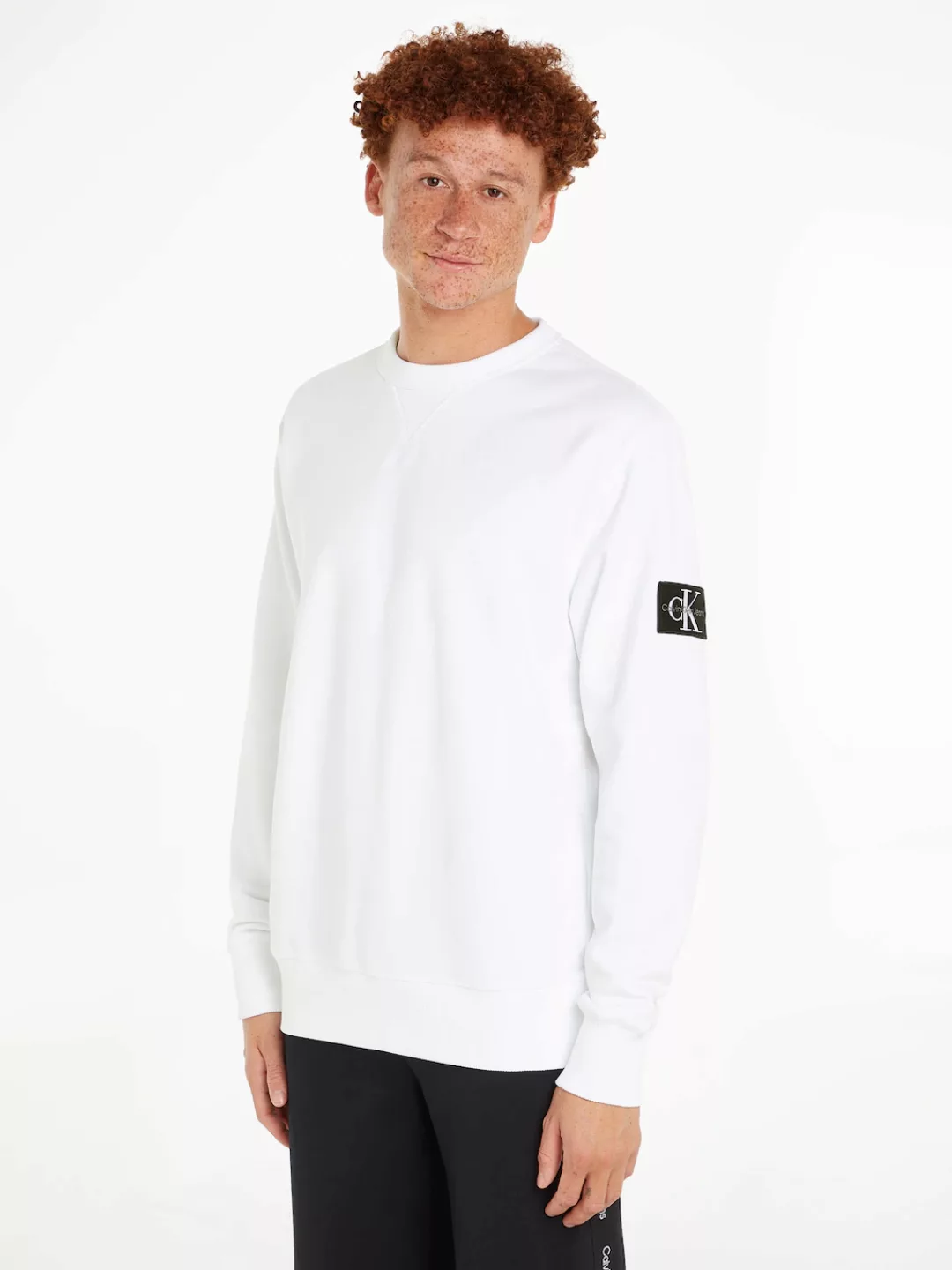 Calvin Klein Jeans Sweatshirt BADGE CREW NECK mit Logopatch günstig online kaufen