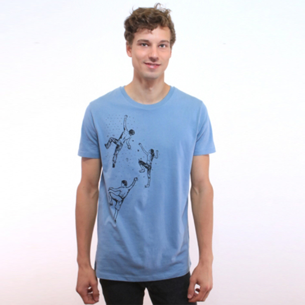 T-shirt "Bouldern", Herren, Klettern, Bedruckt, Siebdruck, Bio-baumwolle günstig online kaufen