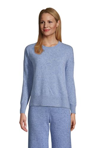 Relaxter Kaschmir-Pullover mit rundem Ausschnitt, Damen, Größe: S Normal, B günstig online kaufen