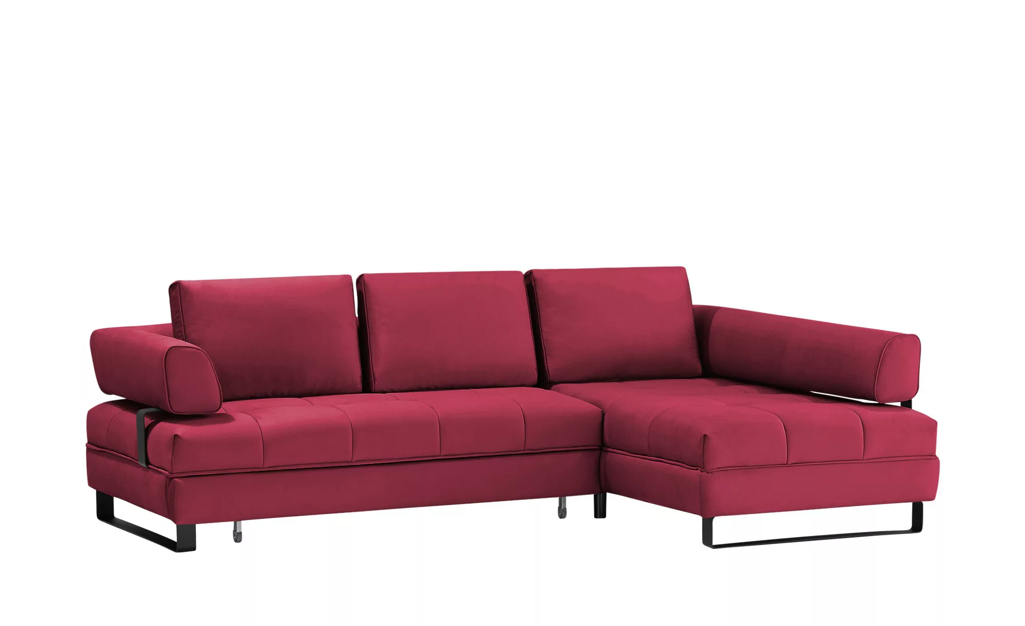 switch Ecksofa in Lederoptik Havana ¦ rot ¦ Maße (cm): B: 272 H: 89 T: 173 günstig online kaufen