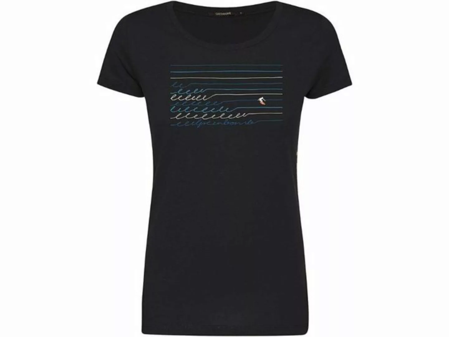 GreenBomb T-Shirt GREENBOMB Bio-Damen-T-Shirt 'Pen Surf' mit Rundhal günstig online kaufen