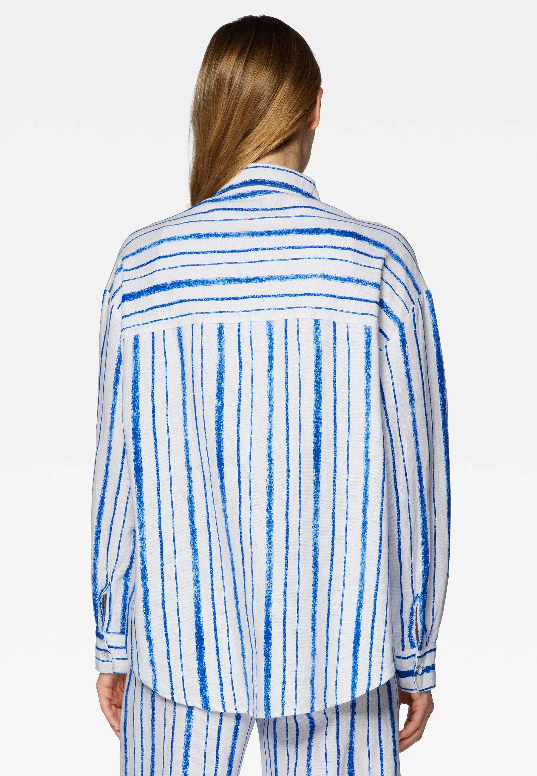 Mavi Langarmbluse "BLUE STRIPED SHIRT", Maviterranean Hemd Gestreift günstig online kaufen