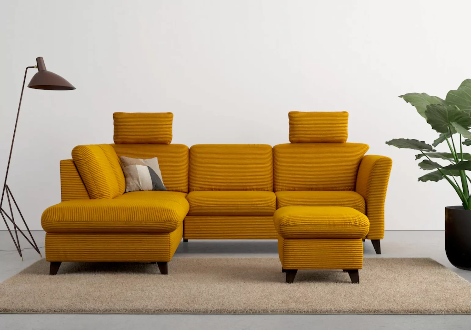 Home affaire Ecksofa "Trelleborg L-Form", wahlweise mit Bettfunktion und Be günstig online kaufen