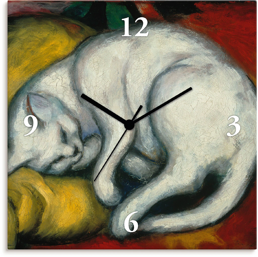 Artland Wanduhr "Die weisse Katze. 1912" günstig online kaufen