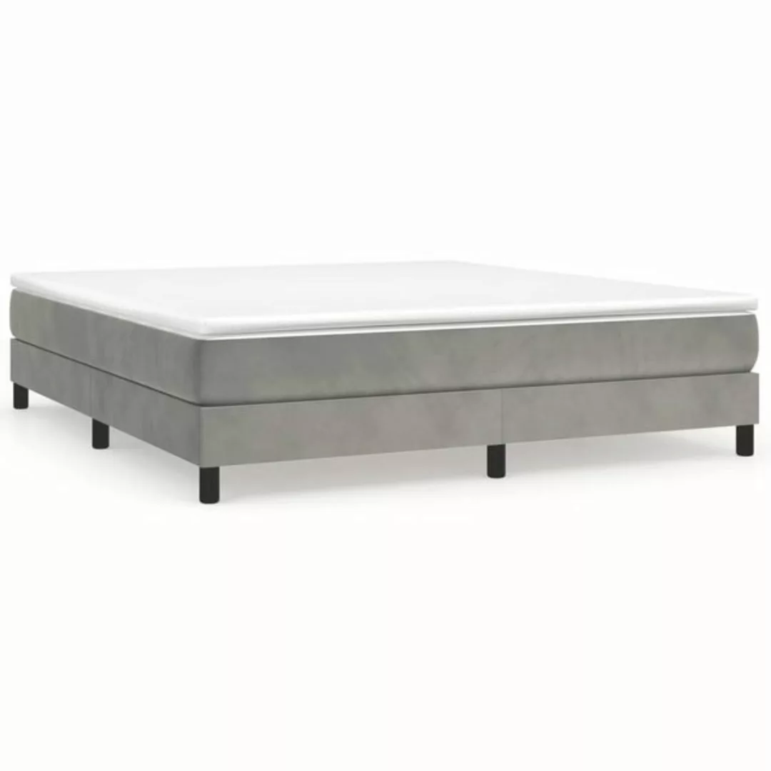 Vidaxl Boxspringbett Dunkelgrau 160x200 Cm Samt günstig online kaufen