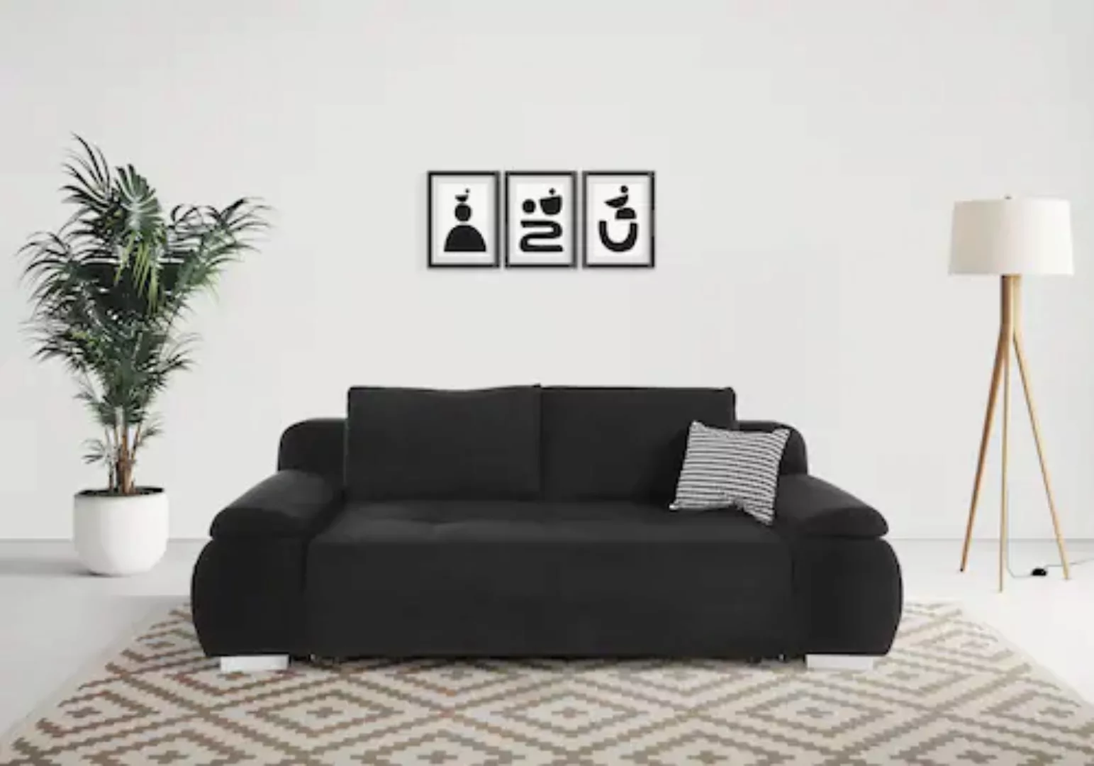 INOSIGN Schlafsofa »Pumo«, mit Boxspring-Aufbau, Bettfunktion und Bettkaste günstig online kaufen