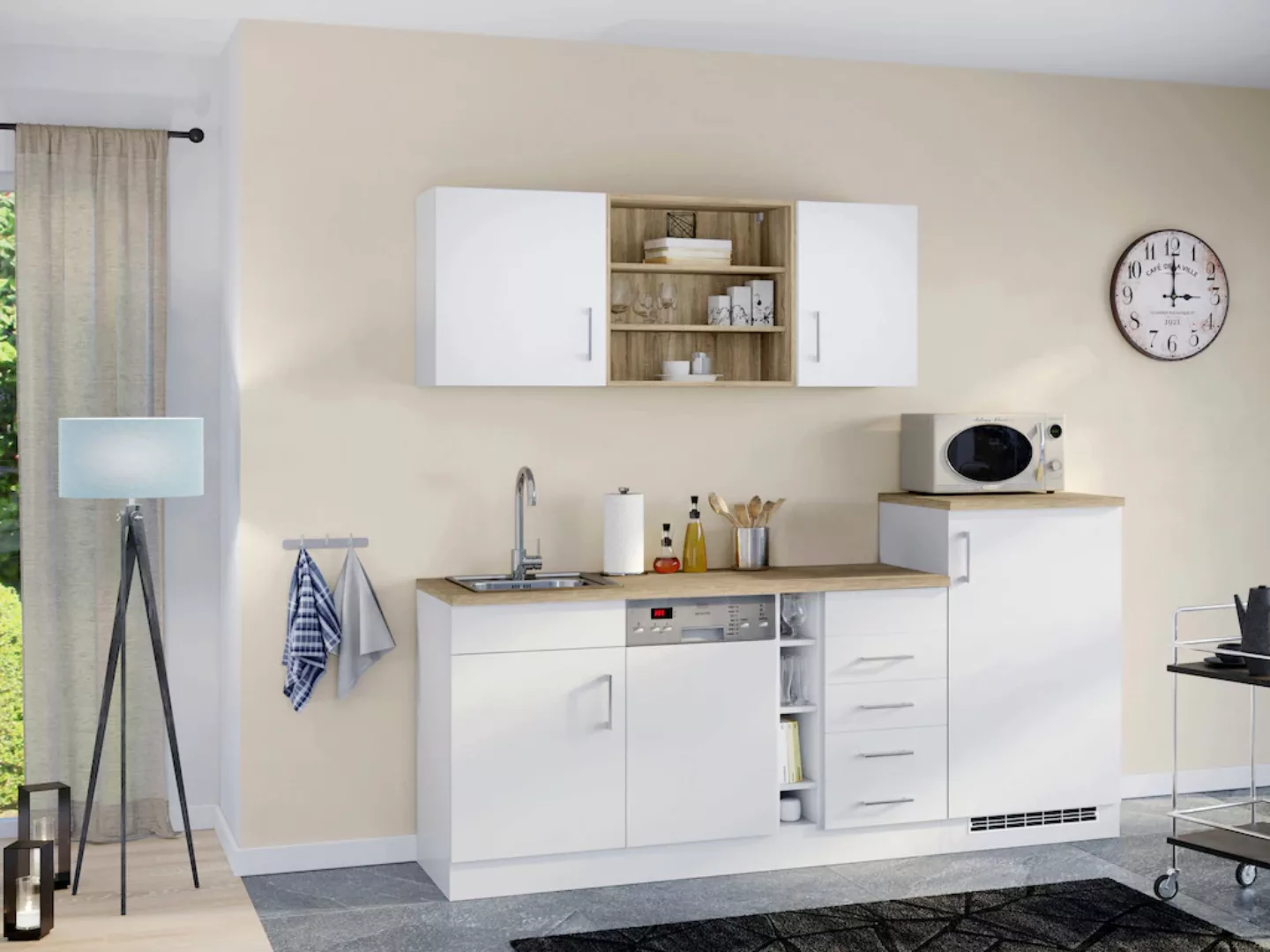 KOCHSTATION Küche »KS-Mali«, Breite 210 cm, mit E-Geräten günstig online kaufen